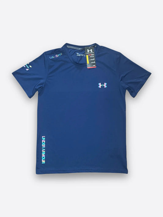 Tee-Shirt Bleu Fluorescent